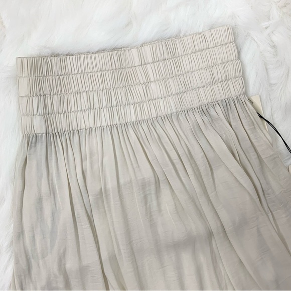 Aritzia Wilfred La Tour Skirt Draped High Lo High rise Waisted Birch Size XS - Picture 15 of 16